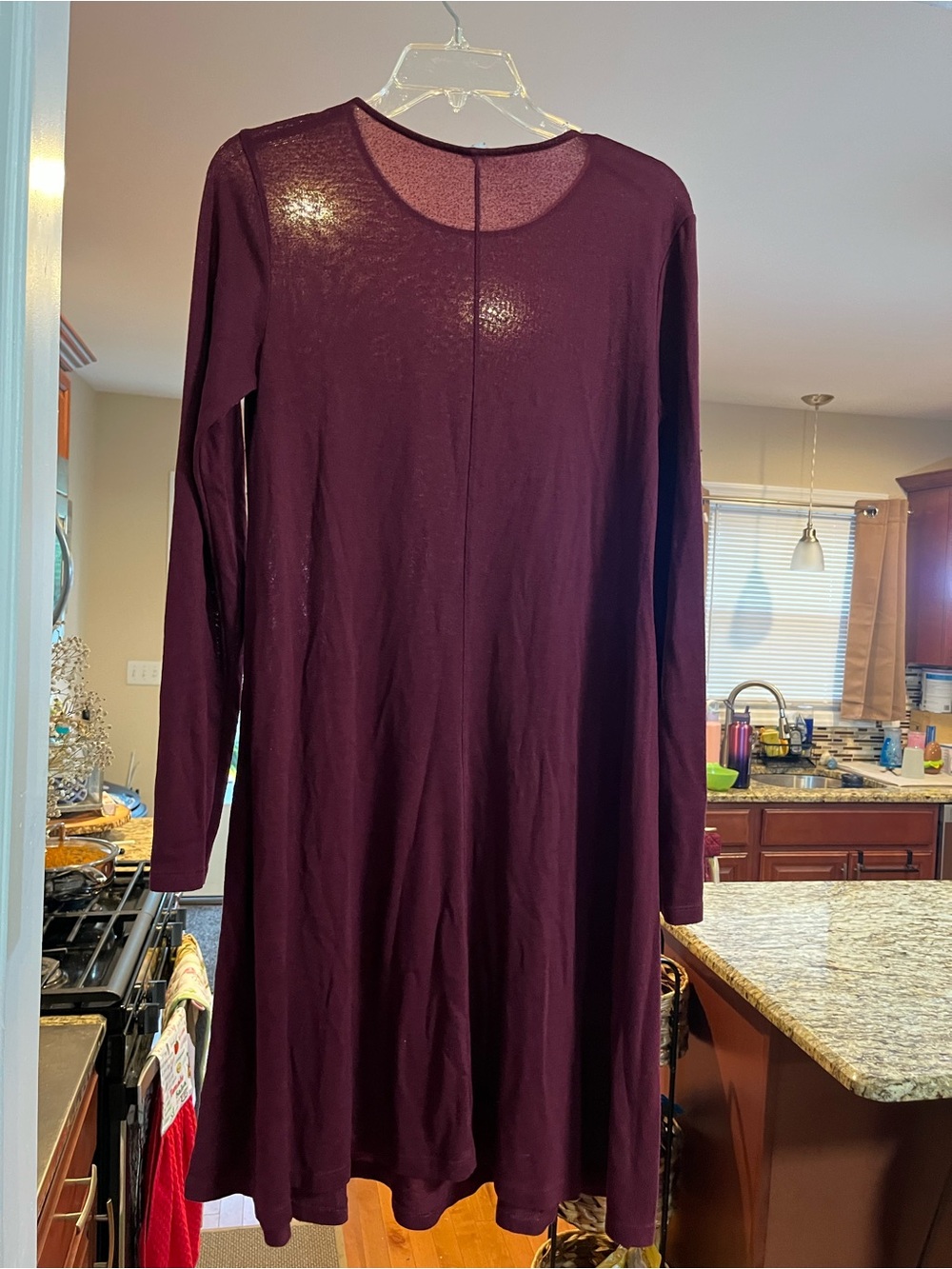 Old Navy Long Sleeve Plum Women’s Dress medium Tall